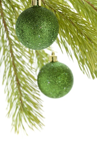 Christmas decoration. Isolated on white backgroundの写真素材