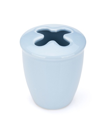Toothbrush holder. Isolated on white backgroundの写真素材