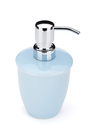 Liquid soap. Isolated on white backgroundの写真素材