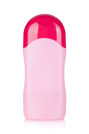 Cosmetics bottle. Isolated on white backgroundの写真素材