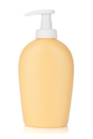 Cosmetics bottle. Isolated on white backgroundの写真素材