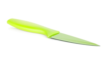 Colorful kitchen knife  Isolated on white backgroundの写真素材