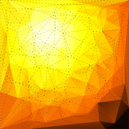 Abstract triangle mosaic gradient colorful background with dotted line structureのイラスト素材