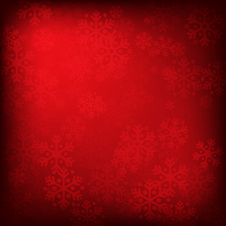 Abstract red christmas background with snowflakesのイラスト素材