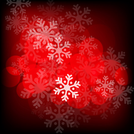 Abstract red christmas background with snowflakesのイラスト素材