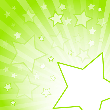 Abstract green gradient background with starsのイラスト素材