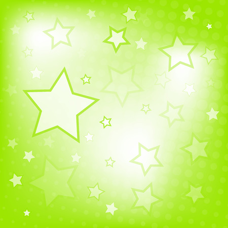 Abstract green gradient background with starsのイラスト素材