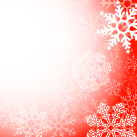 Abstract red christmas background with snowflakesのイラスト素材