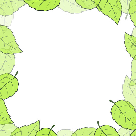 Leaves frame background with copy spaceのイラスト素材