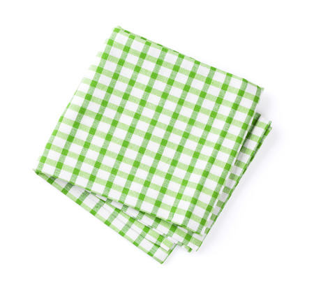 Kitchen towel. Isolated on white backgroundの写真素材