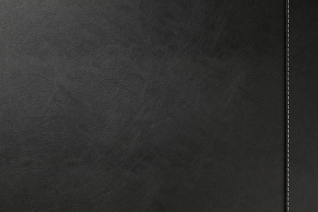 Black leather texture background with seamの写真素材