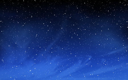 Deep night sky with many stars backgroundの写真素材