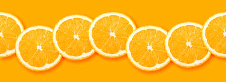 Orange citrus slices seamless backdrop texture. Flat lay backdrop