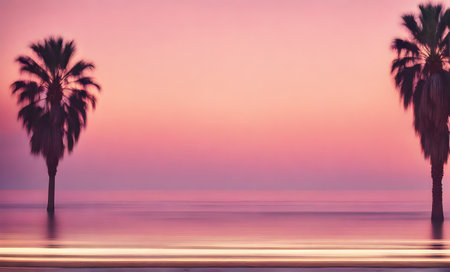 California dream: Soft focus motion blur captures coastal vibesの素材