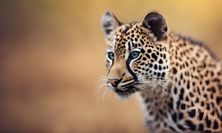 Close-up of animals in nature with a blurred background and copy spaceの素材