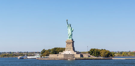 The Statue of Liberty. New York, United Statesの写真素材
