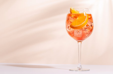 A vibrant display of cocktail against a bright background. A refreshing and colorful celebration of mixologyの写真素材