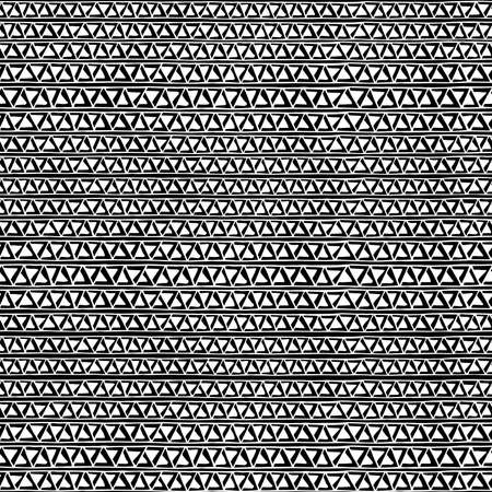 Monochrome print. Geometric black and white seamless pattern.