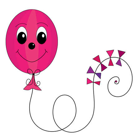 Cute friendly balloon vectorのイラスト素材