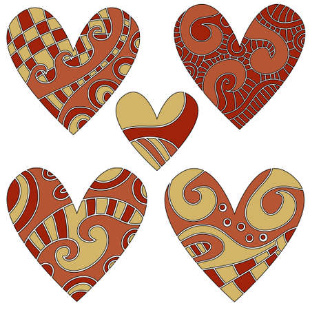 Heart Ornament Collectionのイラスト素材