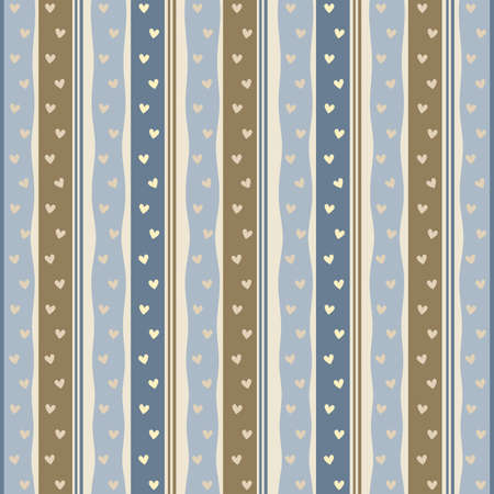 Modern background with hearts and stripesのイラスト素材