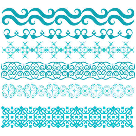 Beautiful trim or border collectionのイラスト素材