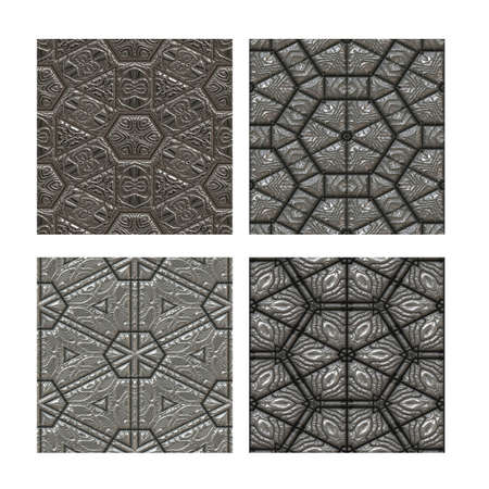 seamless tiling metal texturesの写真素材