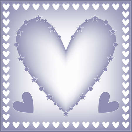 Romantic background with heartsのイラスト素材