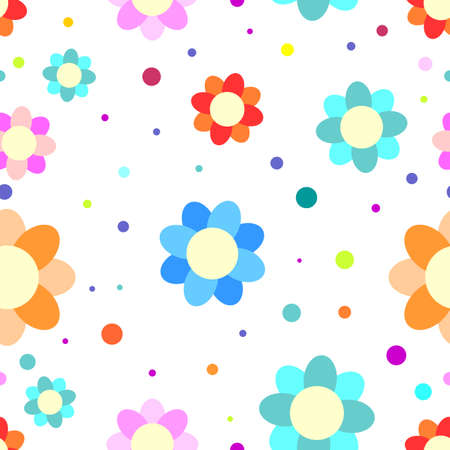 Colorful flower backgroundのイラスト素材