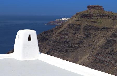 Santorini island in Greeceの写真素材