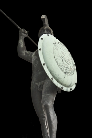 Leonidas statue at the Thermopyles in Greece の写真素材