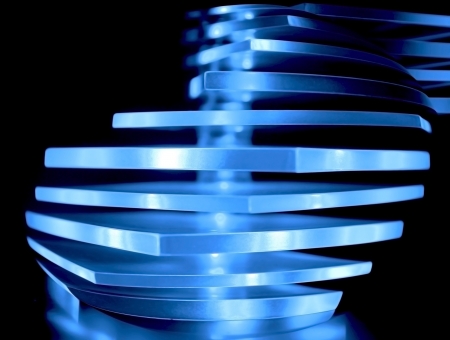 Abstract blue decorative light