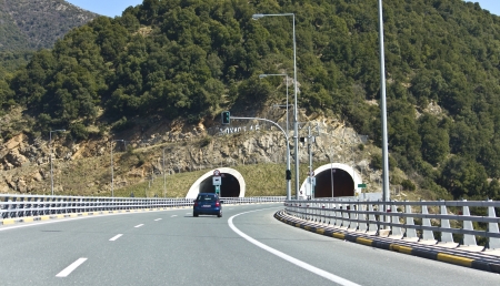 Egnatia international highway at Greece