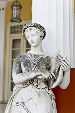 Achilleion palace at Corfu island in Greeceのeditorial素材