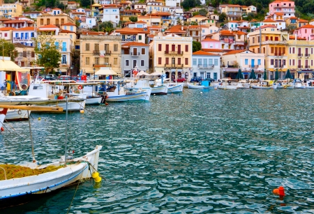 Traditional fishing village of Gytheio in Greece のeditorial素材