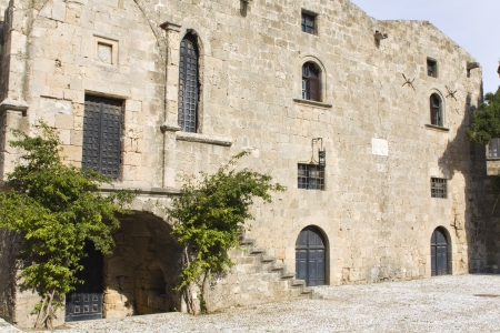 Medieval city of Rhodes island at Greeceの写真素材