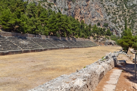 Ancient Delphoi in Greeceの写真素材