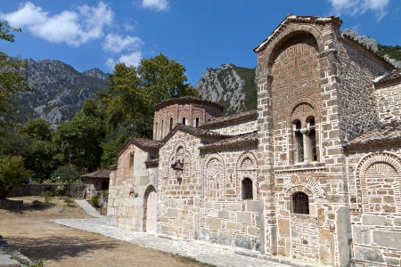 Old church of Porta Panagia at Trikala city in Greece 