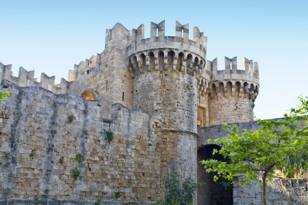 Castle of the Knights at Rhodes island in Greeceのeditorial素材