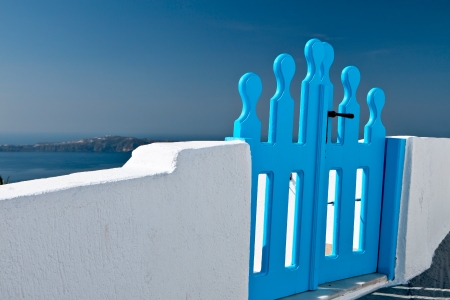 Santorini island in Greeceの写真素材