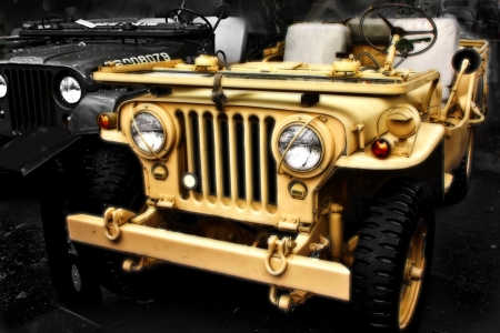 Collectible old ww2 jeep vehicleのeditorial素材