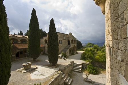 Monastery of Filerimos at Rhodes island in Greece