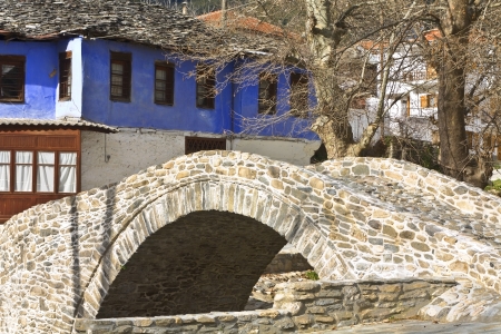 Village of Moustheni at north Greeceの写真素材