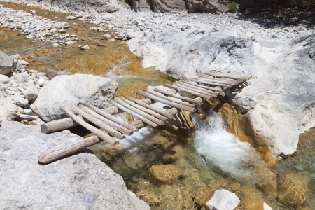 Samaria gorge at Crete island in Greeceの写真素材