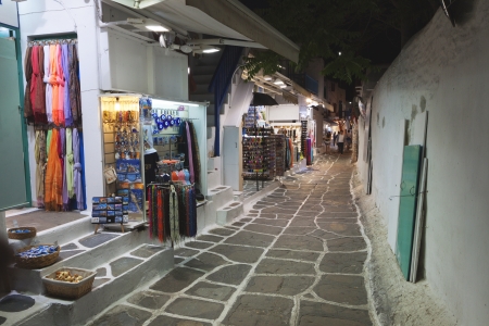 Streets of Mykonos island in Greeceのeditorial素材