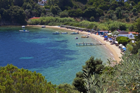 Tzaneria beach at Skiathos island in Greeceの写真素材