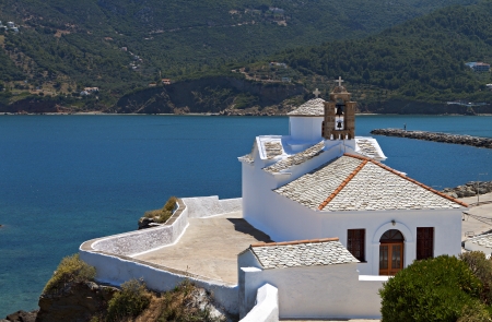 Skopelos island in Greeceの写真素材
