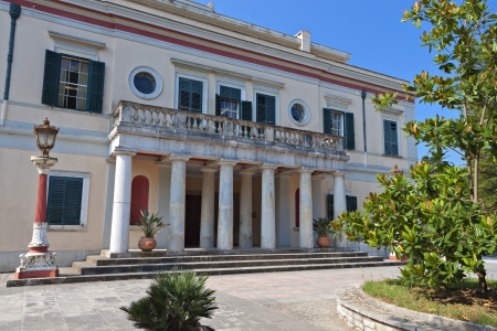 Mon Repo palace at Corfu island in Greeceのeditorial素材