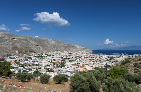 Kalymnos island at Dodecanese in Greeceの写真素材