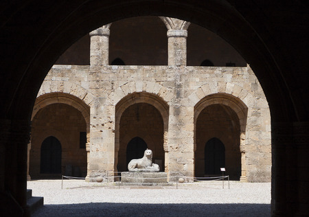 Archaeological museum of Rhodes island in Greeceのeditorial素材